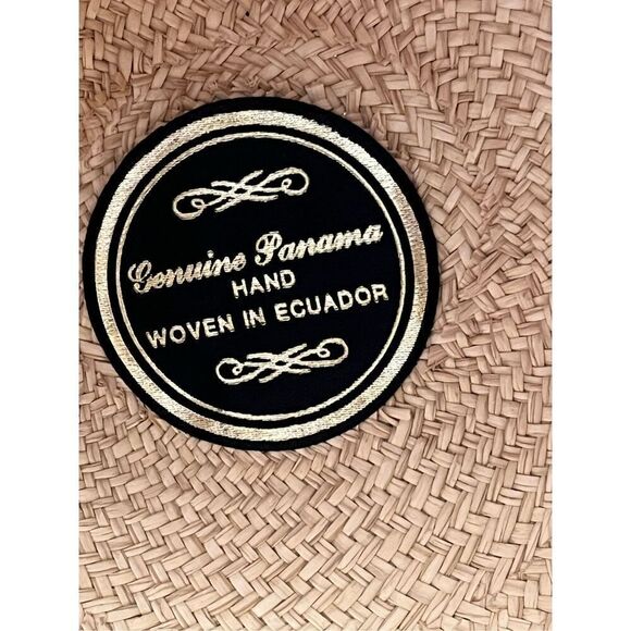 Genuine Panama Hand Woven In Ecuador Straw Hat - Picture 6 of 6